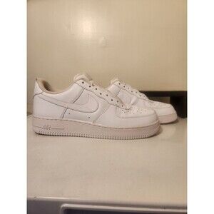 Nike Air Force One's Shoe Mens 11 .5 White Leather Low Retro Athletic Sneakers